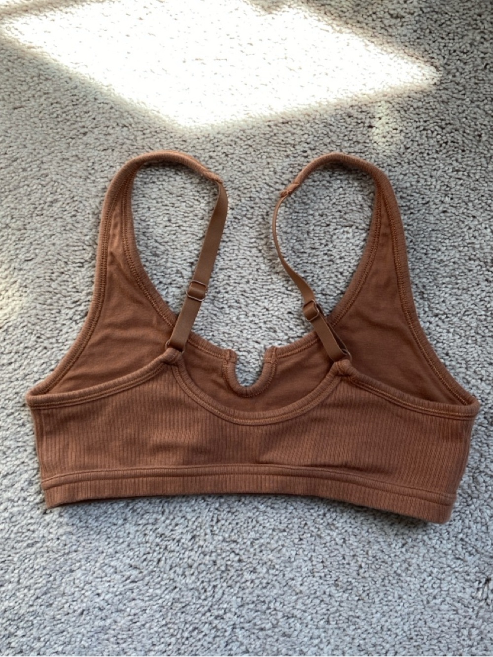 Aerie Superchill Cotton Rib Bralette, Size Small - Picture 2 of 4